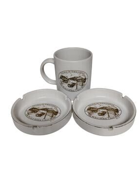 🚬☕Vintage RJ Reynolds Doral Cigarette Ashtrays Mug Tobacco Cup Collectible